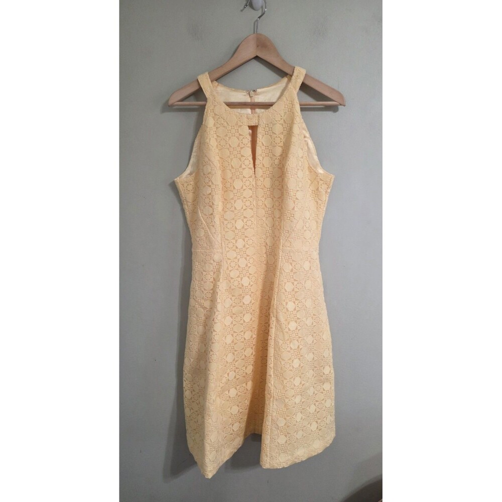 Nwt White House Black Market Canary  Summer Fit-and-Flare Formal Dress, size 10